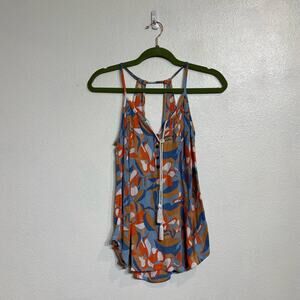 Santiki Multicolor Halter Blouse Sz M